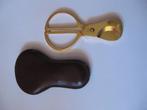 Sigarenknipper in leren hoesje / Solingen West-Germany, Verzamelen, Ophalen, Zo goed als nieuw, Overige typen