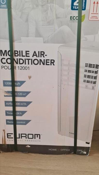 Mobile airconditioning polar 12001 eurom nieuw in doos., Witgoed en Apparatuur, Airco's, Nieuw, Afstandsbediening, Timer, Ophalen of Verzenden