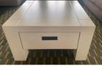 2 witte stevige salontafels, Huis en Inrichting, Tafels | Salontafels, Ophalen, Gebruikt, Vierkant, Modern