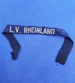 Duitse WO2 "Stahlhelm "L.V. RHEINLAND" armband, Verzamelen, Ophalen of Verzenden, Duitsland, Embleem of Badge