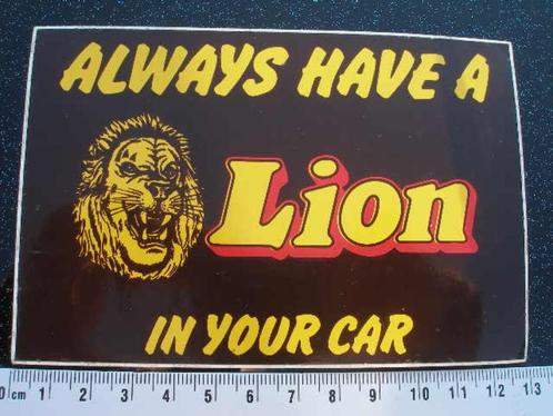 sticker always have a Lion in your car logo candy reep bar, Verzamelen, Stickers, Zo goed als nieuw, Merk, Verzenden