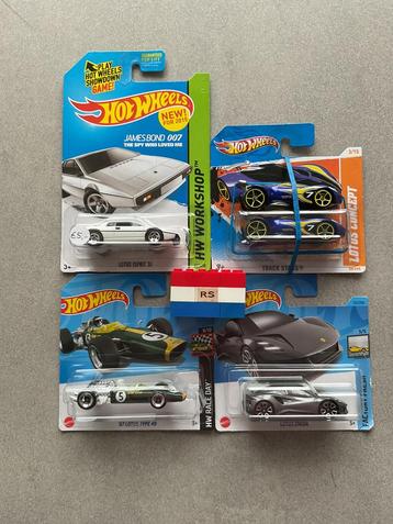 Hot Wheels Lotus collectie 5 stuks - Nieuw ! beschikbaar voor biedingen