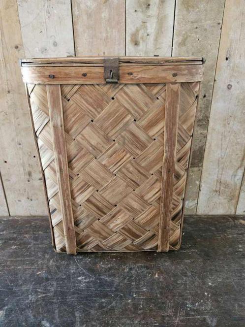 oude zweedse rugtas ``WOONWINKEL RUSTIEK``, Antiek en Kunst, Curiosa en Brocante, Ophalen of Verzenden
