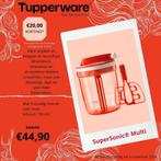 TUPPERWARE SuperSonic Medium - hakken - snijden- mixen, Huis en Inrichting, Keuken | Tupperware, Ophalen of Verzenden, Nieuw, Overige typen
