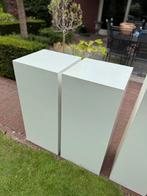 2 Sokkels - WIT - zuilen - pilaar - samen €50 - 40x40x90, Huis en Inrichting, Woonaccessoires | Zuilen en Pilaren, Ophalen, Zo goed als nieuw