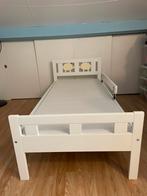 IKEA Peuterbed met lattenbodem, wit, 70x160 cm, 140 tot 160 cm, Gebruikt, Lattenbodem, 70 tot 85 cm