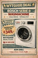 Bosch serie 8 - 9 kilo wassen - goedkoopste Fryslan wytguod, Witgoed en Apparatuur, Ophalen, 1200 tot 1600 toeren, Minder dan 85 cm