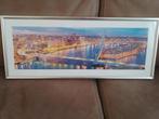 Ingelijste skyline Foto van Rotterdam, Ophalen of Verzenden, Zo goed als nieuw, Foto of Poster, Minder dan 50 cm