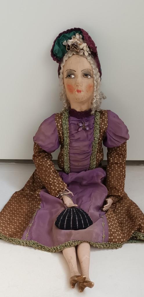 Antieke autentieke Franse Sofadoll Boudoir doll pop, Verzamelen, Poppen, Gebruikt, Pop, Verzenden