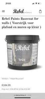 Rebel voorstrijk 9,5L, Doe-het-zelf en Verbouw, Verf, Beits en Lak, Ophalen, Zo goed als nieuw, Beige, Verf