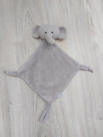 Knuffel knuffeldoekje Jollein olifant grijs L238 beschikbaar voor biedingen