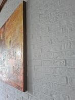 MOOI GROOT SCHILDERIJ ' de Klas' 200 x 100 cm, Ophalen, 125 cm of meer, Zo goed als nieuw, Schilderij