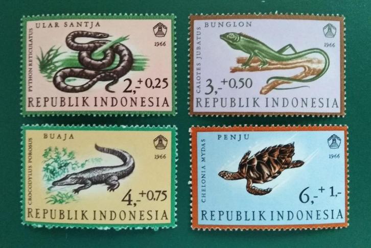 Indonesie : 1966 reptielen postfris