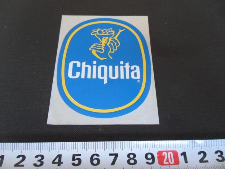 sticker logo banaan CHIQUITA, Verzamelen, Stickers, Zo goed als nieuw, Bedrijf of Vereniging, Ophalen