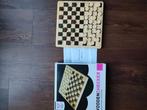 Houten dambord, Hobby en Vrije tijd, Gezelschapsspellen | Bordspellen, Ophalen of Verzenden, Zo goed als nieuw