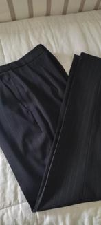 Betty Barclay geklede broek, nachtblauw met krijtstreep, 36-, Lang, Maat 38/40 (M), Zo goed als nieuw, Zwart