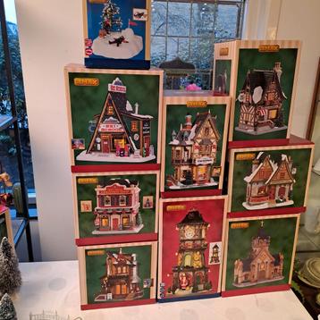 8x kersthuis Lemax kathedraal skischool  beschikbaar voor biedingen