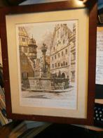 Rothenburg (Dld) Mooie Kleurets met St.George  Fontein, Ophalen of Verzenden