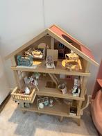 Goki poppenhuis met Maileg muizen en Sylvanian families, Kinderen en Baby's, Speelgoed | Poppenhuizen, Ophalen, Poppenhuis