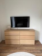 IKEA MALM 6-Drawer Chest – Oak Veneer, Ophalen, 5 laden of meer, Zo goed als nieuw, Minder dan 100 cm