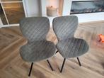 2 eetkamerstoel Lucca kwantum lichtgrijs, Huis en Inrichting, Stoelen, Ophalen, Twee, Zo goed als nieuw, Stof
