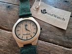 WoodWatch Maplewood Green, Overige merken, Overige materialen, Leer, Polshorloge