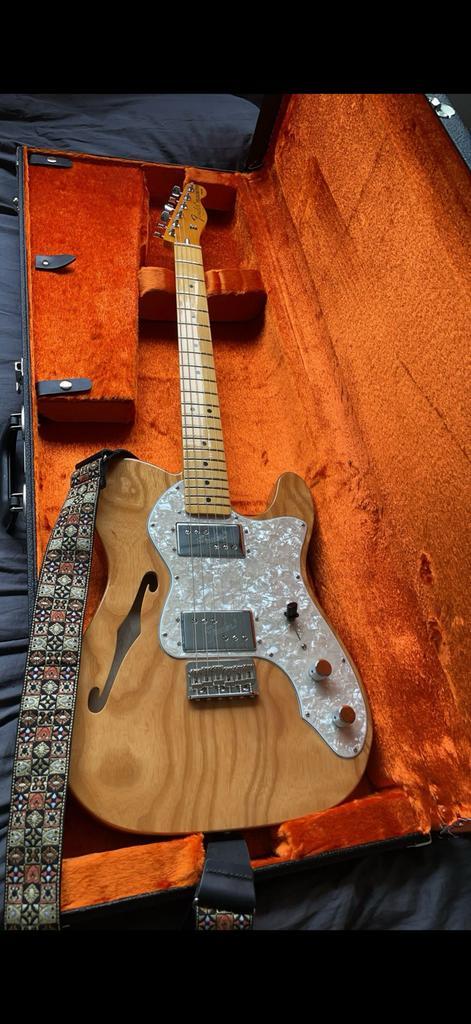 Fender telecaster thinline II 72, Muziek en Instrumenten, Snaarinstrumenten | Gitaren | Elektrisch, Zo goed als nieuw, Semi-solid body