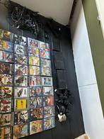 3x een playstation 2 met spellen splitters en controllers, Gebruikt, Met games, Ophalen of Verzenden, Met 3 controllers of meer