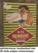 scheermesjes, over doosjes met 20 pakjes PALMOLIVE, jaren 50, Ophalen of Verzenden, Nieuw