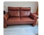 Leren Tweezitsbank, Ophalen, Gebruikt, 150 tot 200 cm, Tweepersoons