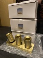 Artdelight plafondlamp Megano 3 – mat goud (GU10) - 3 stuks, Nieuw, Ophalen of Verzenden, Plafondspot of Wandspot, Art deco