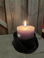 Smeedijzer Kaarsenhouder met Greep, Overige materialen, Zwart, Nieuw, Ophalen of Verzenden