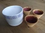 Bloempotsetje  KOOPJE, Rond, Ophalen of Verzenden, Zo goed als nieuw, Aardewerk