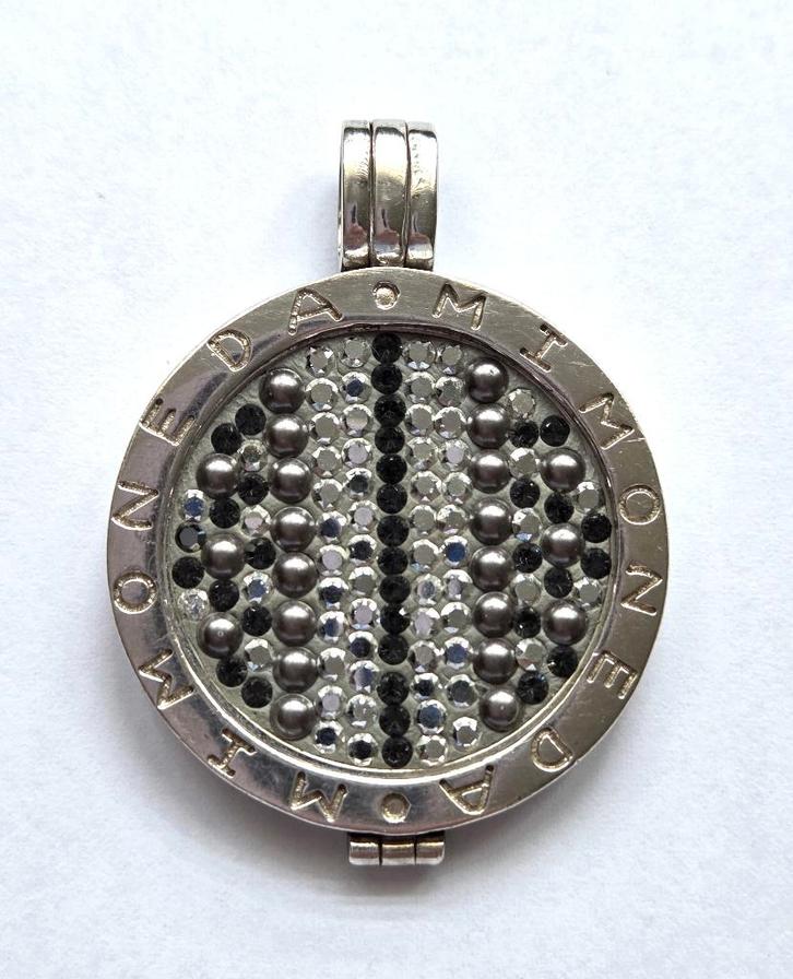MI MONEDA zilveren (925) MAAT L hanger / pendant + 1 munt, Sieraden, Tassen en Uiterlijk, Kettinghangers, Zo goed als nieuw, Zilver