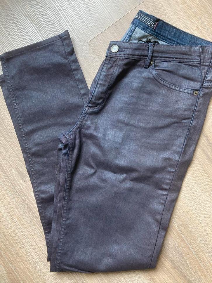 IKKS Denim Broek - Franse Maat 44- Maat 40 Nl aubergine, Kleding | Dames, Spijkerbroeken en Jeans, Zo goed als nieuw, W30 - W32 (confectie 38/40)