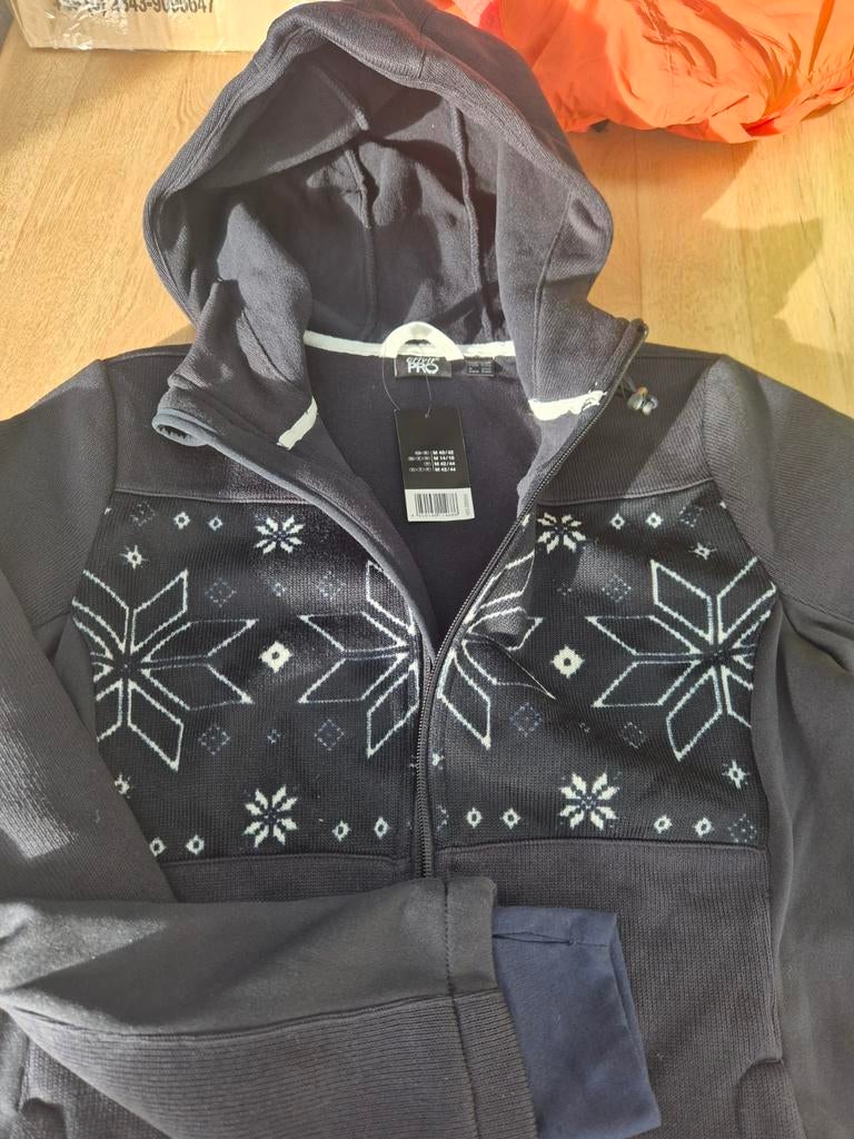 Blauw Fleece Vest met Rits en Capuchon - Maat S/M, Ophalen of Verzenden, Zo goed als nieuw, Kleding, Overige merken