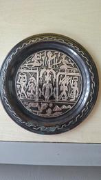 Antiek boordje zilver in koper met Egyptisch verhaal, Ophalen of Verzenden