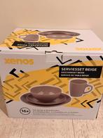 Xenos Beige Serviesset - 16 Delig, Ophalen, Nieuw, Effen, Aardewerk