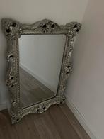 Spiegel brocante stijl zilverkleurig, Ophalen, Zo goed als nieuw, Minder dan 100 cm, Rechthoekig