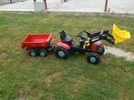 Rolly Toys Case IH puma 240 traptrekker met Krampe kieper, Ophalen, Zo goed als nieuw, Overige merken, Met kar of aanhanger