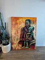 Schilderij Afrikaans, Antiek en Kunst, Kunst | Schilderijen | Klassiek, Ophalen