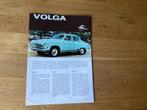 Volga Auto Brochure - Zeldzaam!, Ophalen of Verzenden, Gelezen, Overige merken