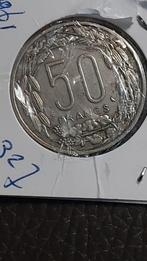 50 francs 1961 en 1 franc 1959 Belgisch Congo, Setje, Ophalen of Verzenden, Overige landen