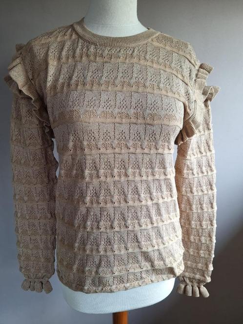 Nieuwe bruin/gouden stretch trui van May, maat M/L, Kleding | Dames, Truien en Vesten, Nieuw, Maat 38/40 (M), Bruin, Ophalen of Verzenden
