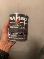 Rambo pantserlak diepzwart nieuw, Doe-het-zelf en Verbouw, Verf, Beits en Lak, Zwart, Nieuw, Ophalen of Verzenden, Verf