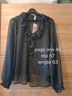 Page one blouse met ruches maat 46 nieuw, Kleding | Dames, Page One, Ophalen of Verzenden, Nieuw, Maat 46/48 (XL) of groter