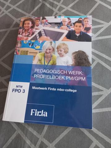 Pedagogisch werk profielboek PM/GPM -  Firda beschikbaar voor biedingen
