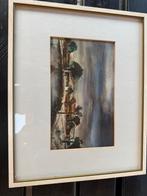 Aquarel Jaqcues Mels, Antiek en Kunst, Kunst | Schilderijen | Klassiek, Ophalen of Verzenden
