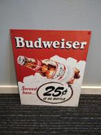 Budweiser bier USA reclamebord, Overige merken, Reclamebord, Plaat of Schild, Gebruikt, Ophalen of Verzenden