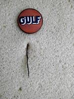 Emaille Gulf speld, Ophalen of Verzenden, Transport